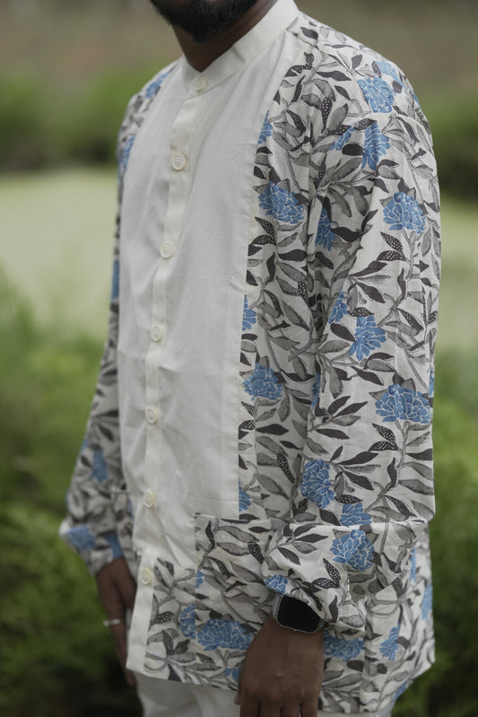 White Printed Jacket