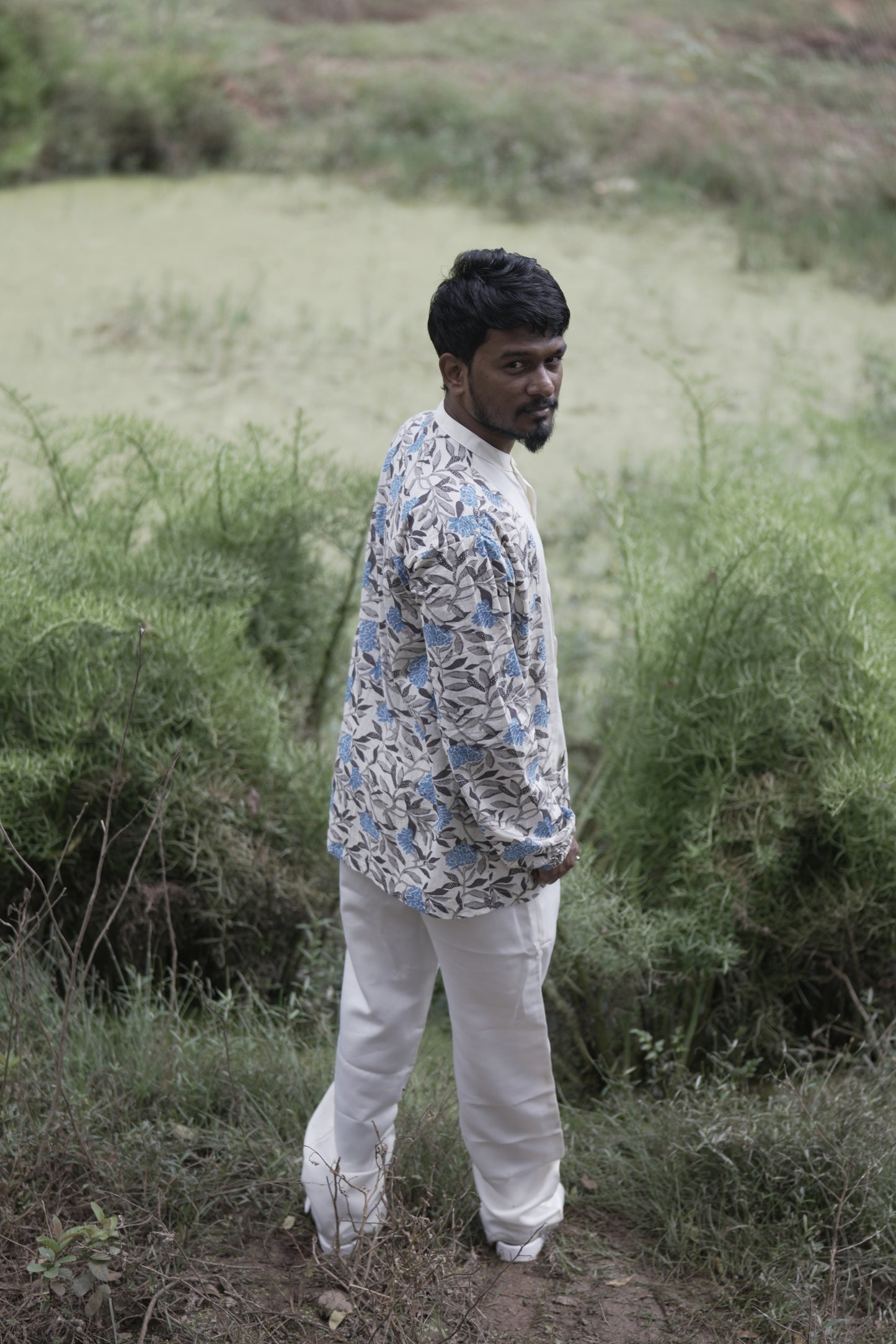 White Printed Jacket