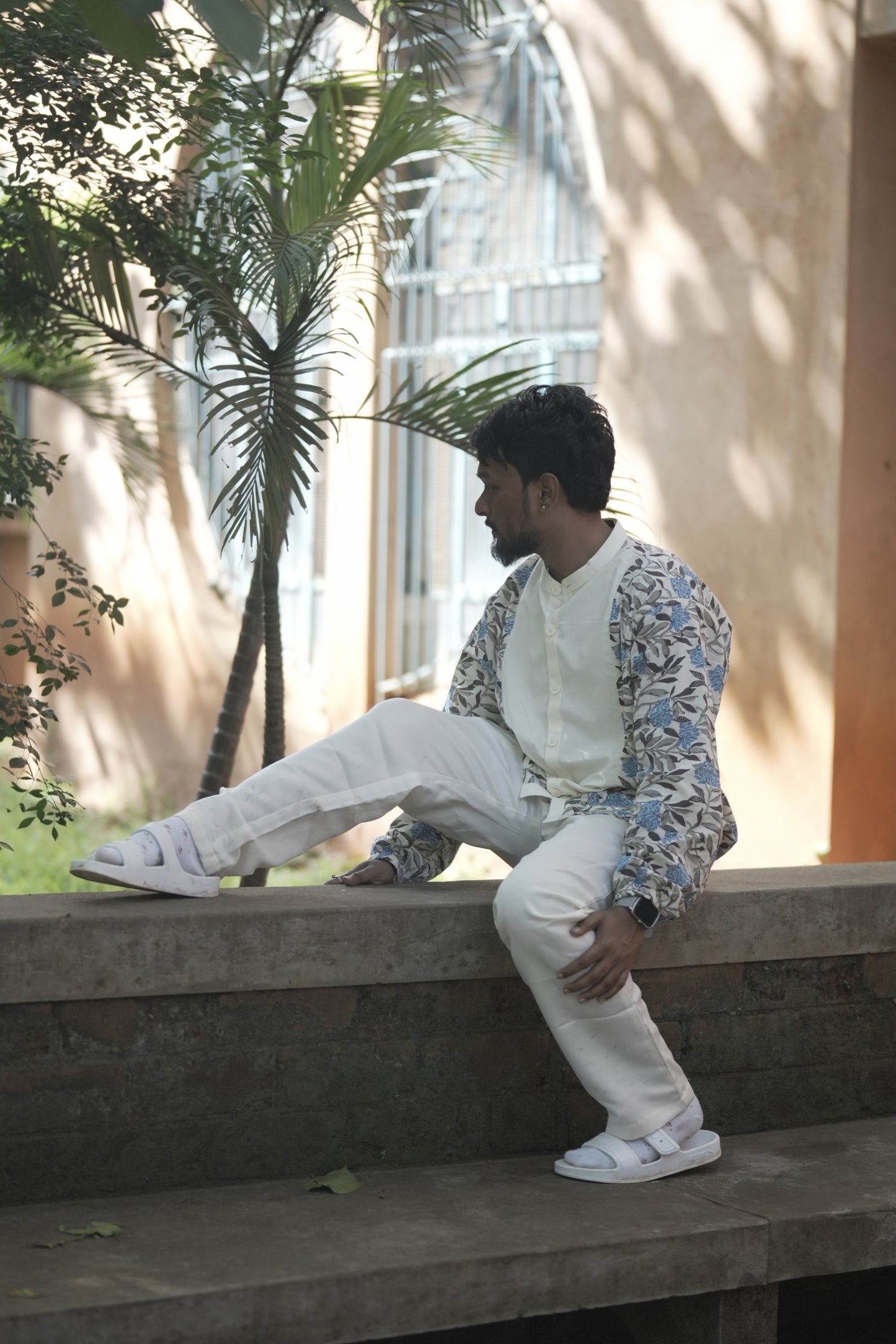 White Printed Jacket