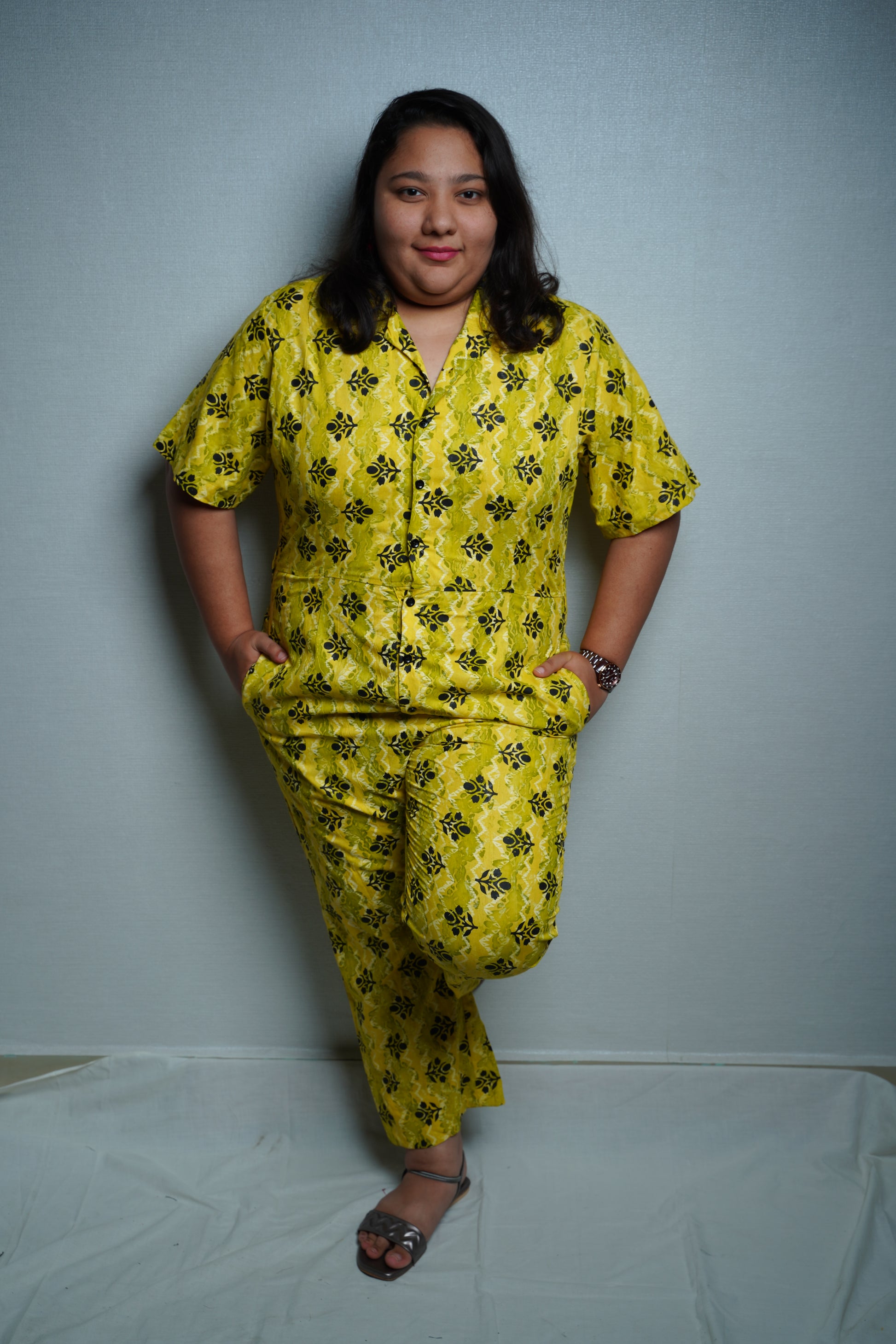 yellow jumpsuit womens