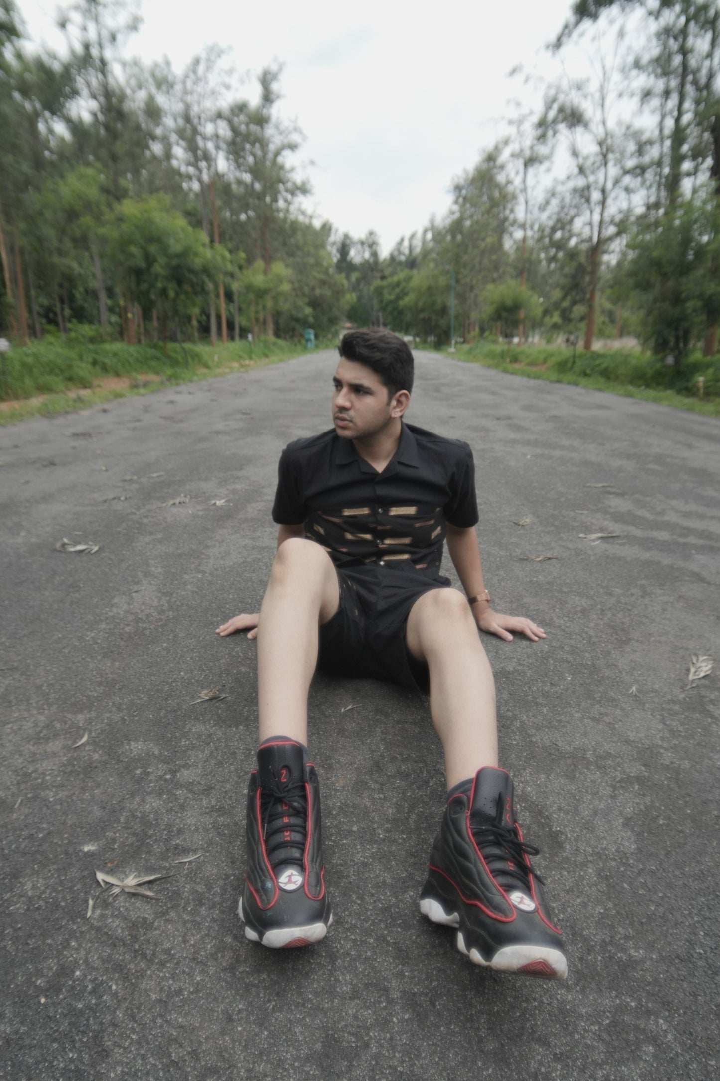 Black abstract lines