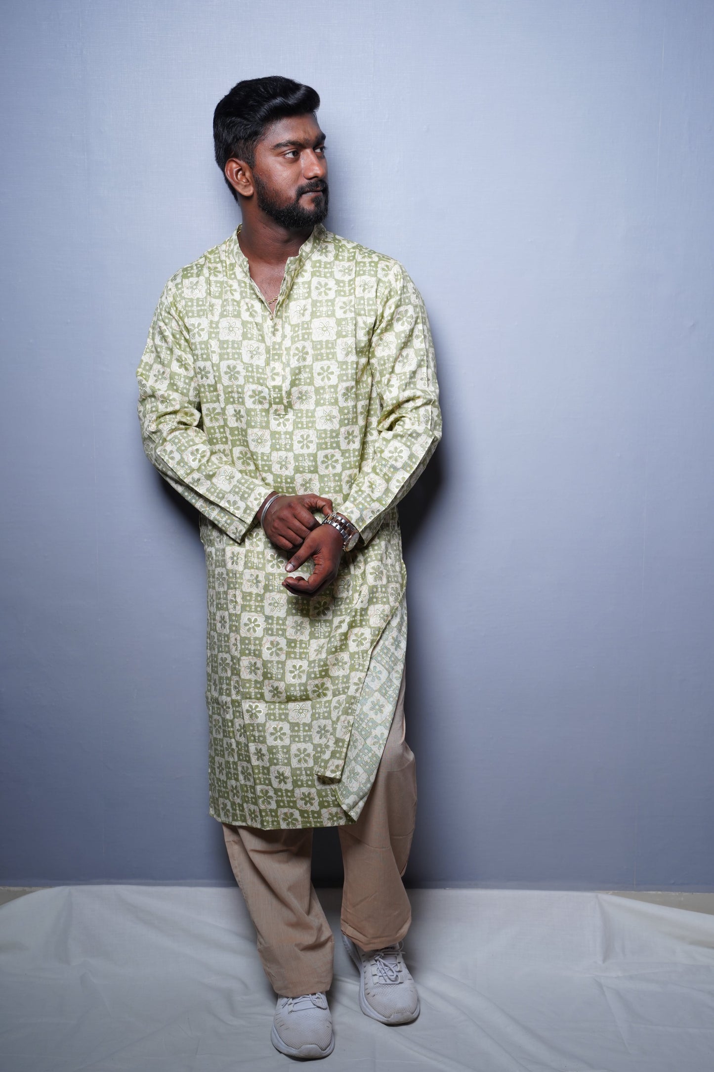 floral print kurta set